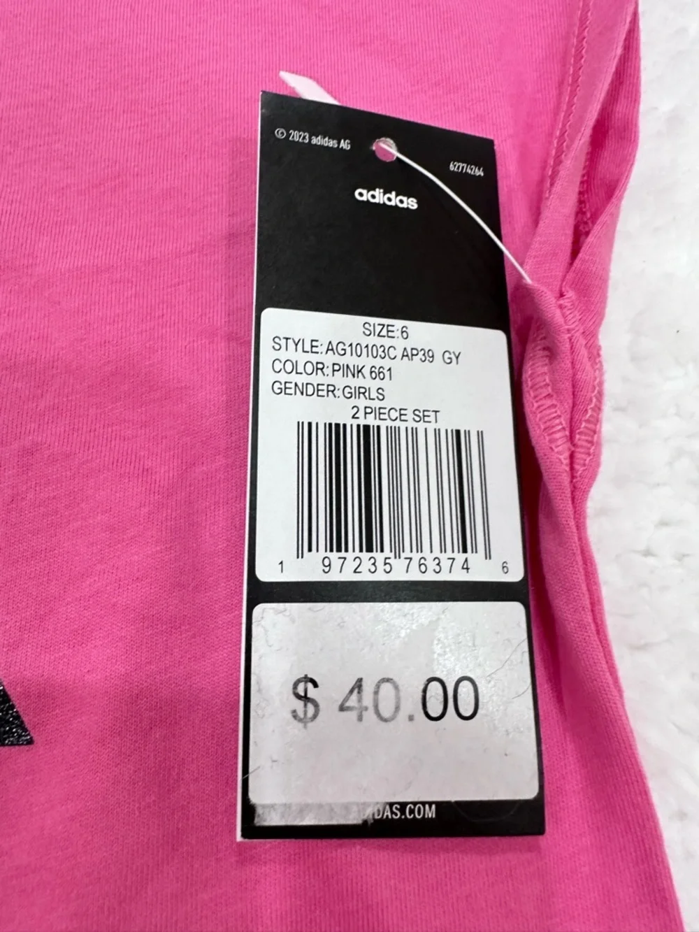 Girl’s Adidas Short Set